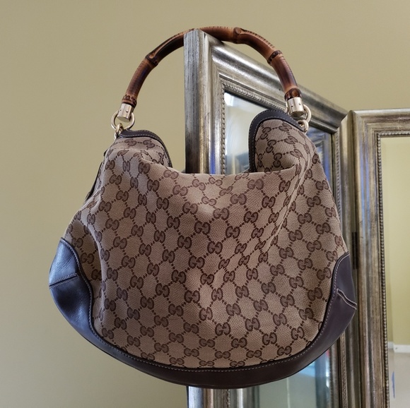 gucci purse bamboo handle